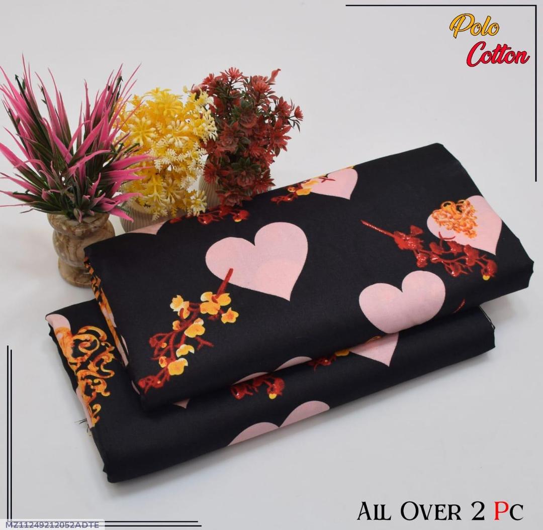 2 PC WOMEN UNSTITCHED PRINTED SUIT