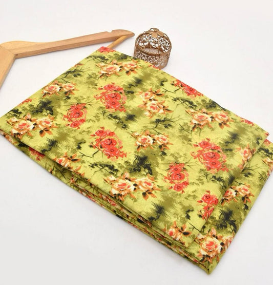 2 PC WOMEN UNSTITCHED PRINTED SUIT